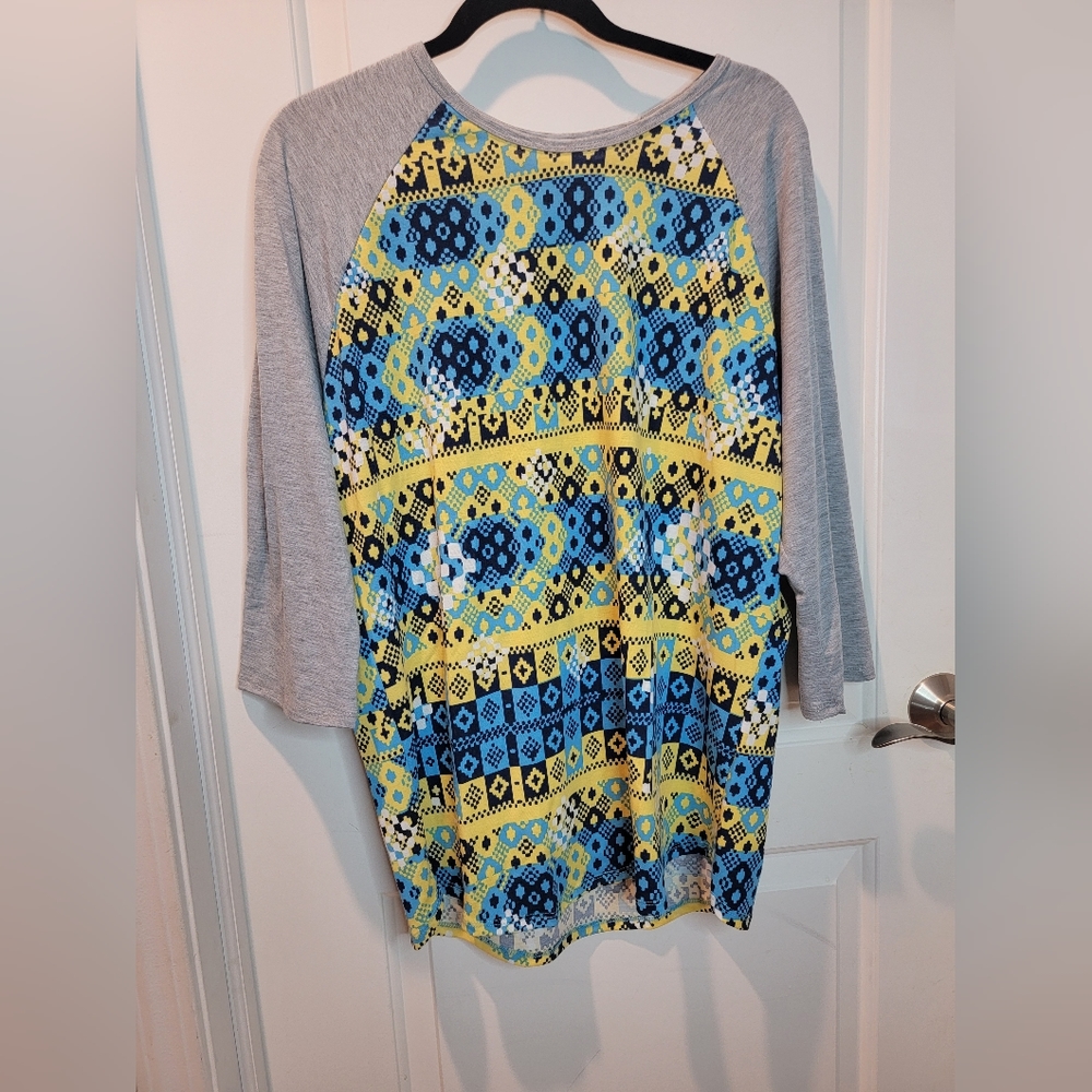 NWOT Lularoe 3/4 Sleeve Jersey Tunic Size 2XL